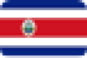 A graphic of the national flag of Costa Rica