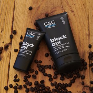 Two different sizes of C&C by Clean & Clear Black Out Blackhead Clearing Coffee Scrub