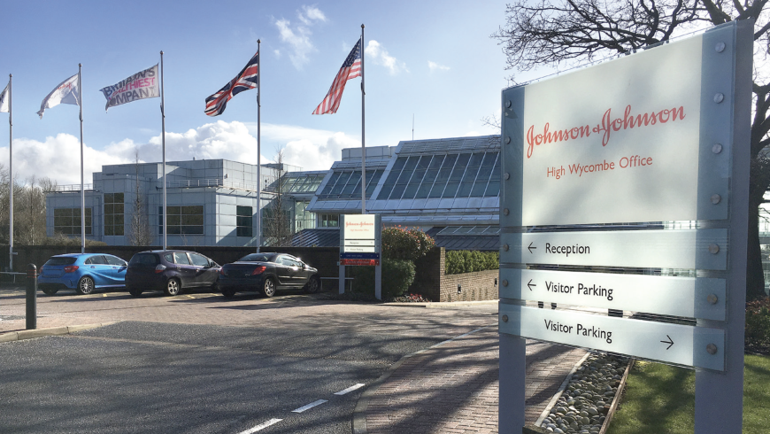 Johnson & Johnson’s office in High Wycombe, England