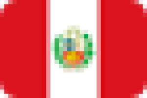 A graphic of the flag of Peru