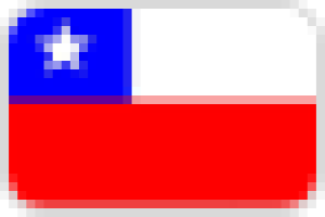 A graphic of the flag of Chile