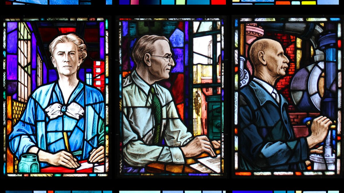 The Johnson Johnson Employees Who Were Honored With Stained Glass Portraits The Johnson Johnson Employees Who Were Honored With Stained Glass Portraits