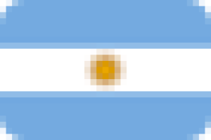 A graphic of the flag of Argentina