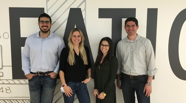 Jessica Traver with some of her IntuiTap Medical team