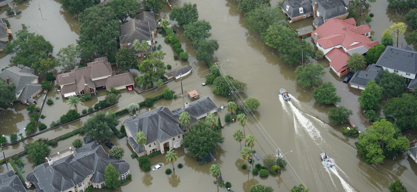 A photo of the aftermath of Hurricane Harvey