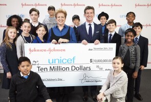 Alex Gorsky, Johnson & Johnson Chairman and CEO, and Caryl Stern, president and CEO of UNICEF USA, on World Children's Day